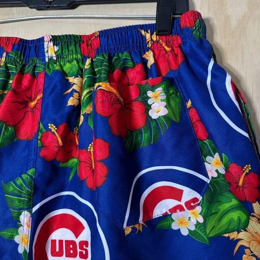 Chicago Cubs Hawaiian Floral Swim Trunks 2XL | MLB Genuine Merchandise‎